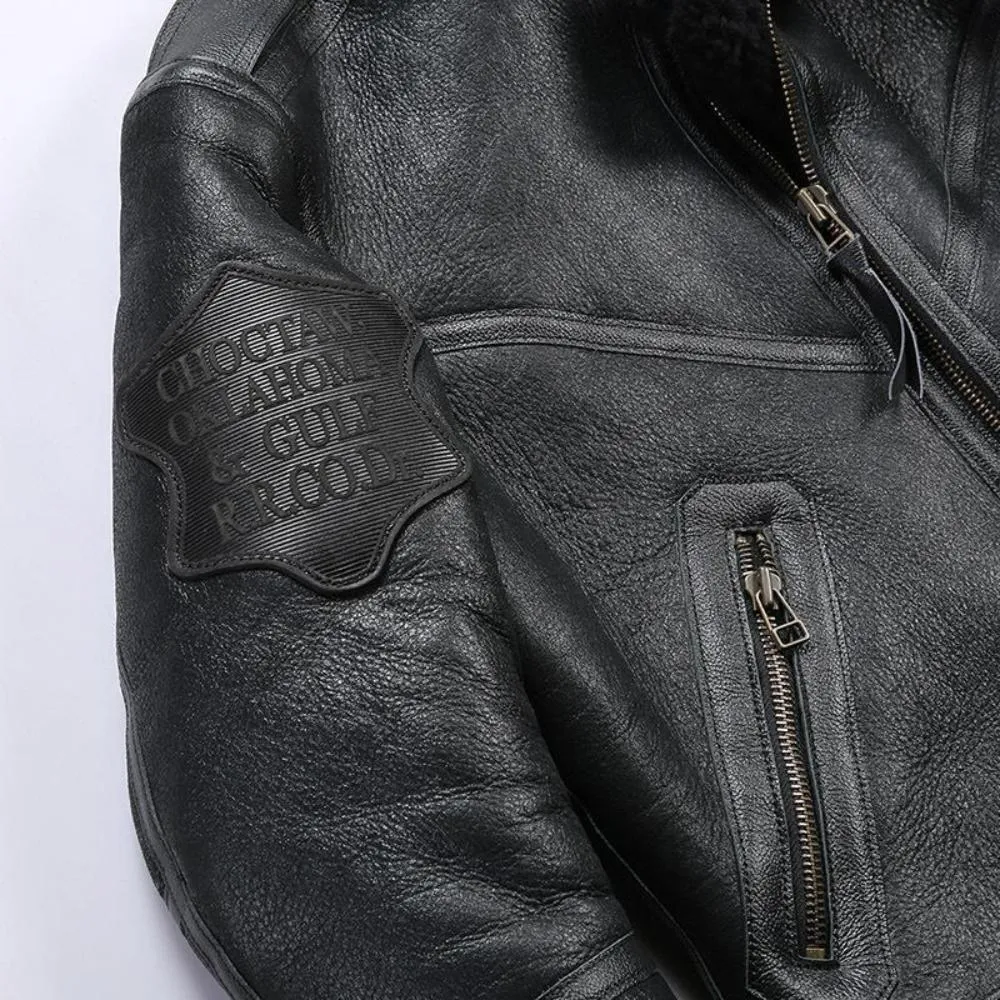 B3 Premium Sheepskin Flight Shearling Jacket