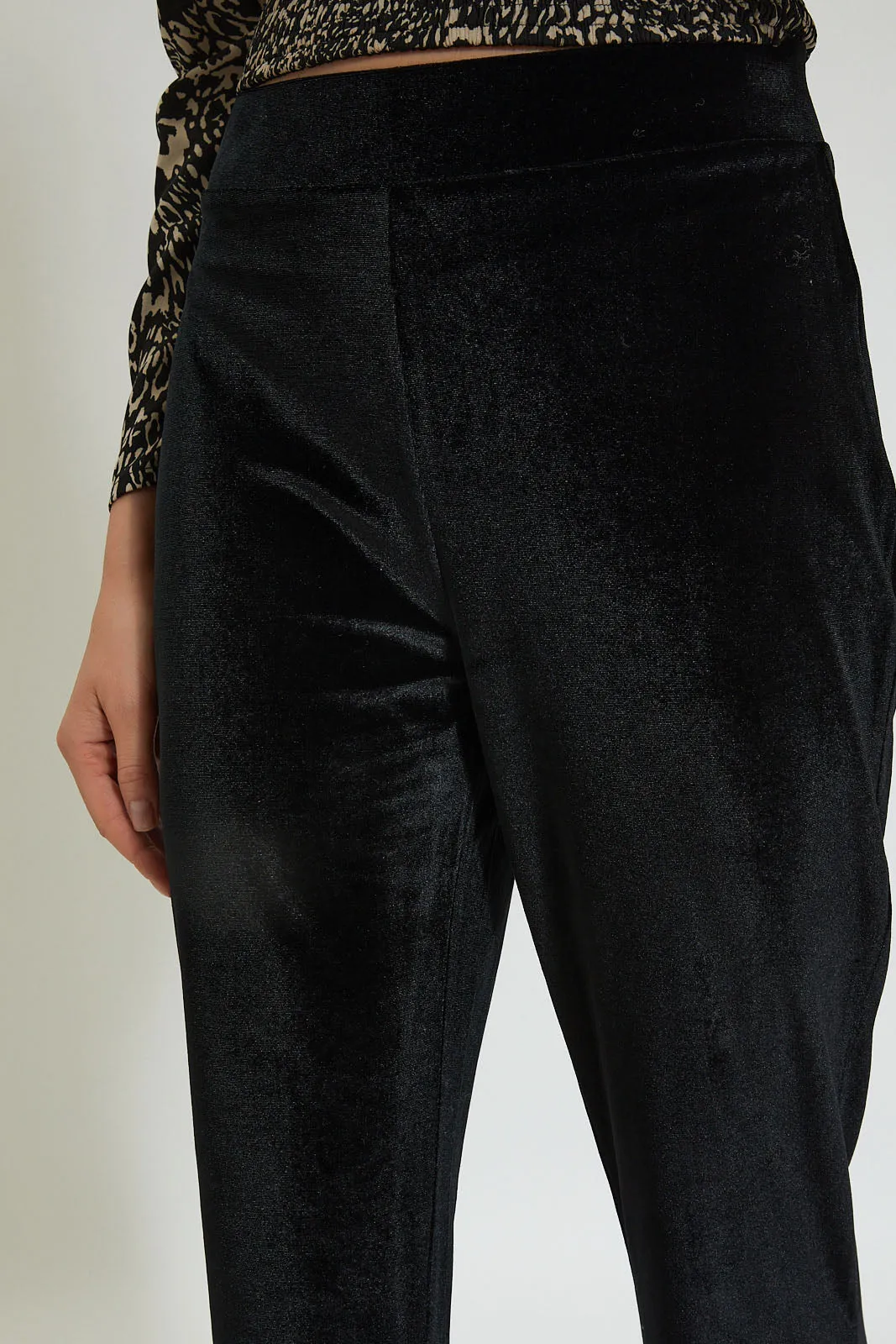 Black Velvet Trouser