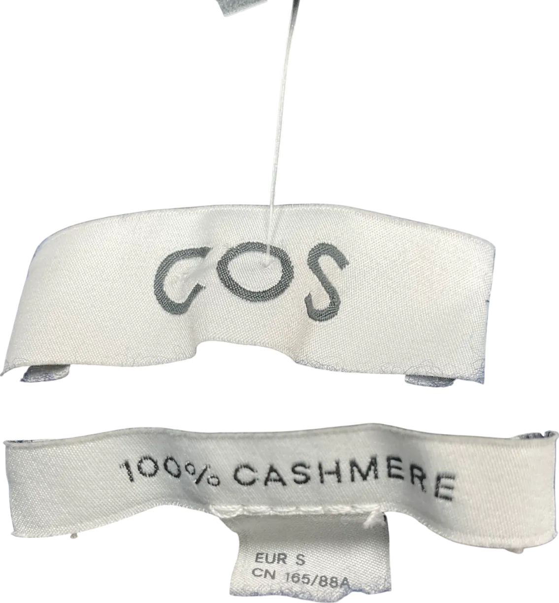 cos Blue Chunky Pure Cashmere Sweater UK S