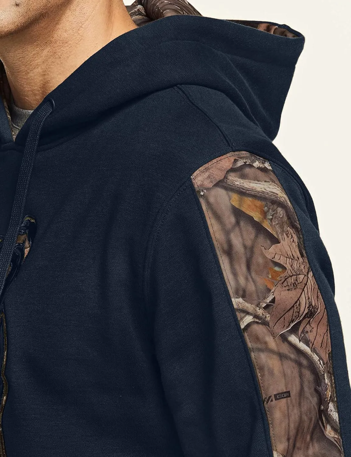 CQR Men's Winter Fleece Pullover Hoodies, Thermal Long Sleeve Hooded Sweatshirt, Cotton-Blend Outdoor/Tactical Shirts