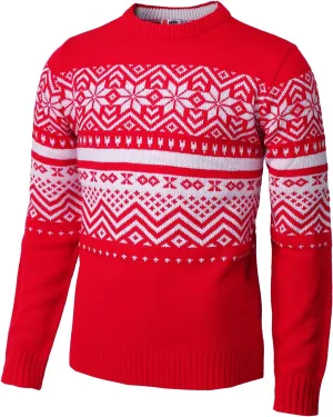 H2H Mens Casual Slim Fit Knitted Christmas Sweaters Holiday Party