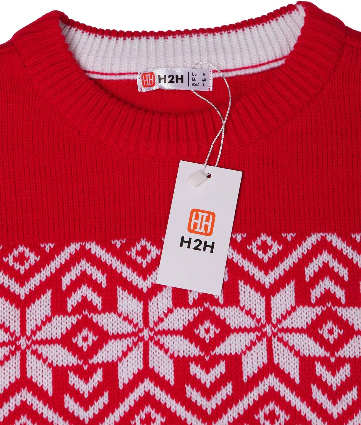 H2H Mens Casual Slim Fit Knitted Christmas Sweaters Holiday Party