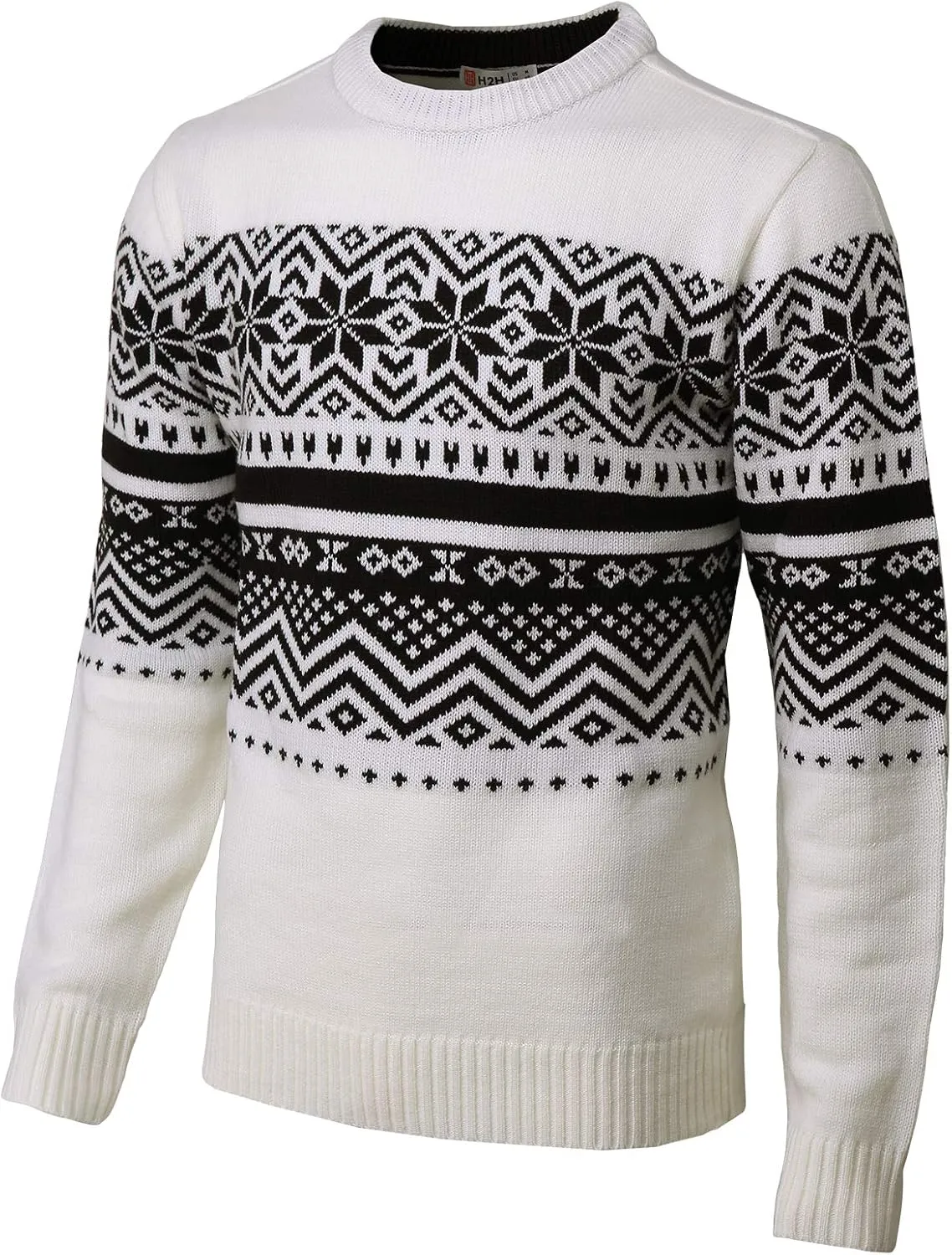 H2H Mens Casual Slim Fit Knitted Christmas Sweaters Holiday Party