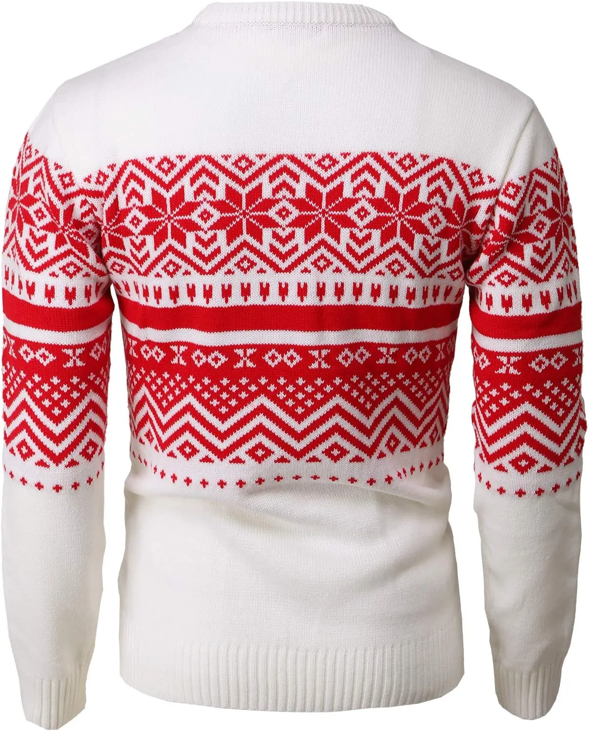 H2H Mens Casual Slim Fit Knitted Christmas Sweaters Holiday Party