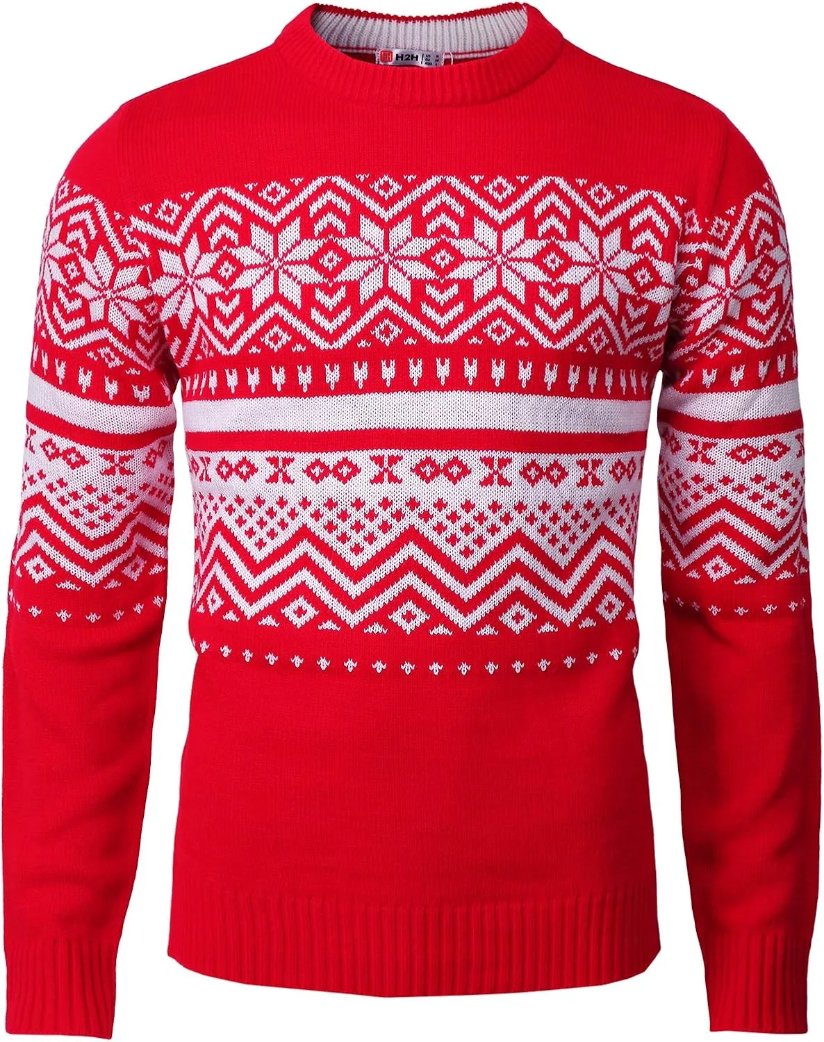 H2H Mens Casual Slim Fit Knitted Christmas Sweaters Holiday Party