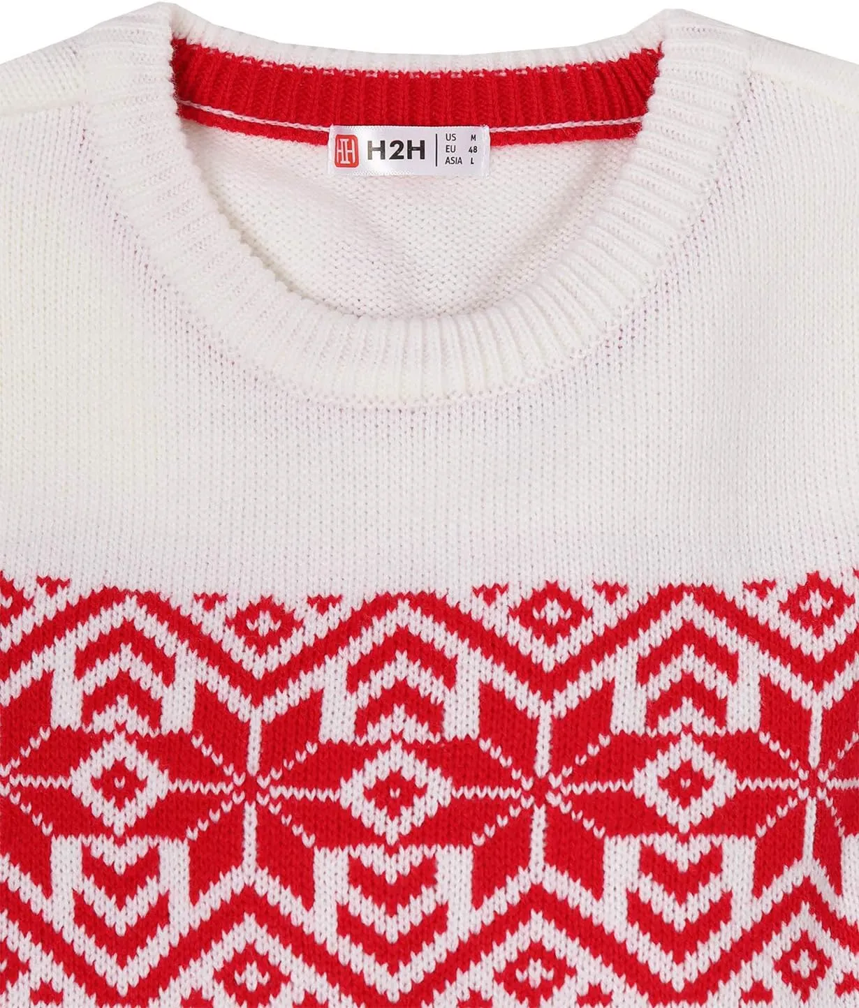 H2H Mens Casual Slim Fit Knitted Christmas Sweaters Holiday Party