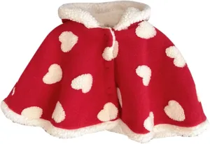 Kids Lightweight Snowsuit Baby Toddler Boys Girls Wool Blend Winter Hooded Outerwear Capes Poncho Coat for 0 to