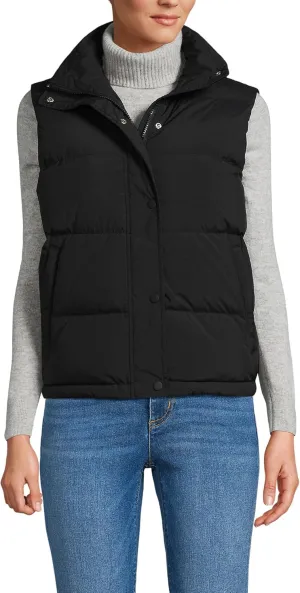 Lands' End Women's Wide Channel 600 Down Puffer Vest