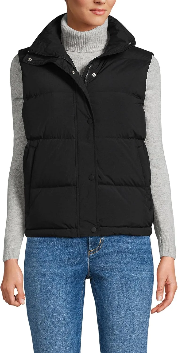 Lands' End Women's Wide Channel 600 Down Puffer Vest