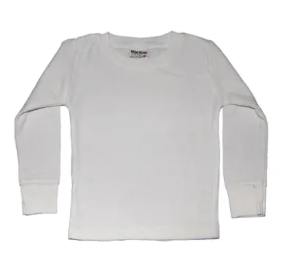 Mish Mish - Long Sleeve Thermal Shirt in White