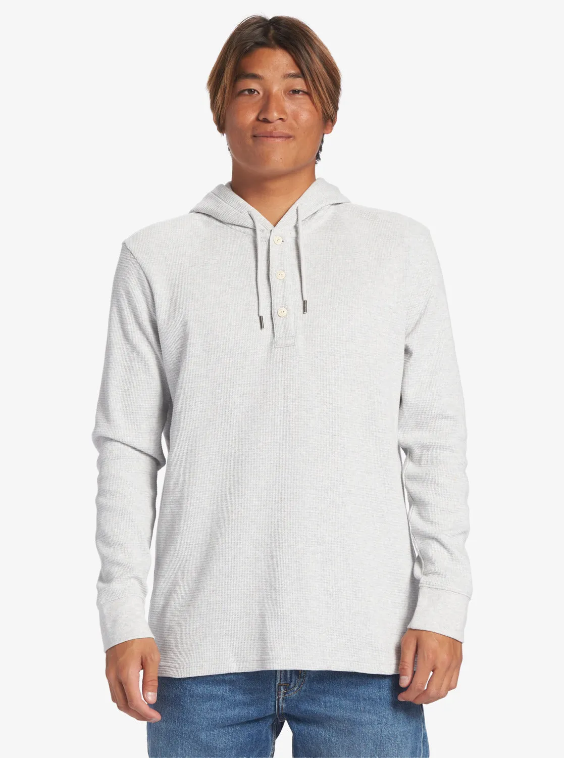 Thermal Hoody Knit - White Marble Heather