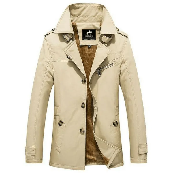 West Louis™ High Quality Thicken Cotton Parkas Coat
